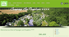 Desktop Screenshot of camping-les-peupliers.com