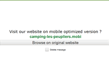 Tablet Screenshot of camping-les-peupliers.com
